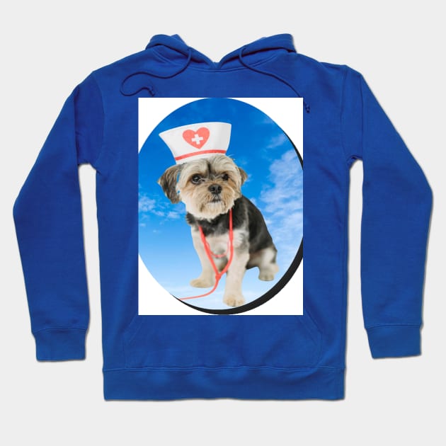 nurse dog Hoodie by KA&KO